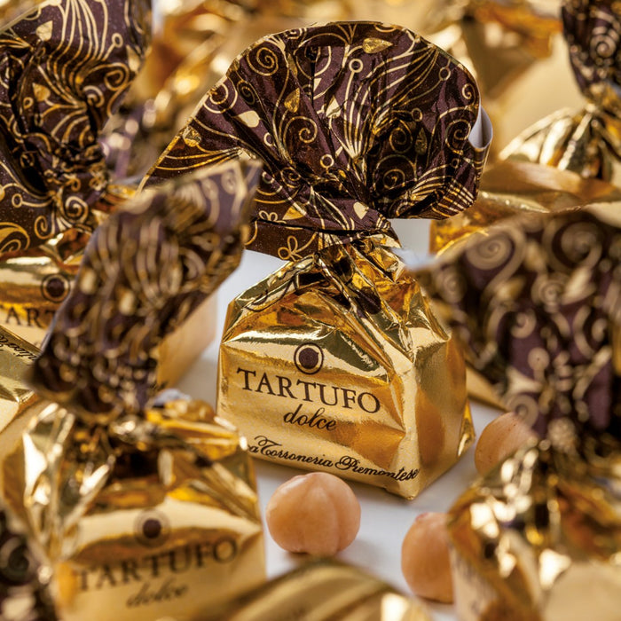 Antica Torroneria Piemontese -Tartufi Dolci Neri Collezione Oro g 125 - Senza glutine