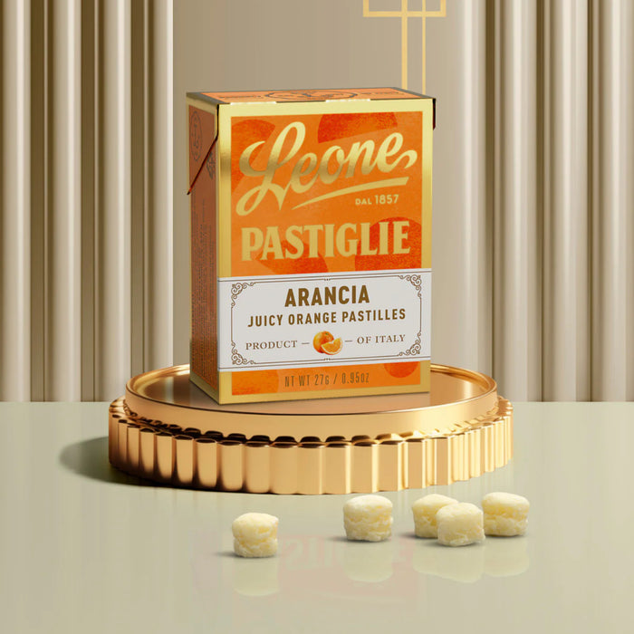 Pastiglie Leone - Scatoletta Pastiglie Arancia da 27g