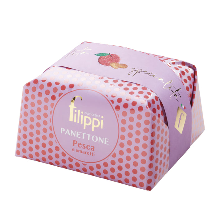 Pasticceria Filippi - Panettone Pesca e Amaretti Kg 1