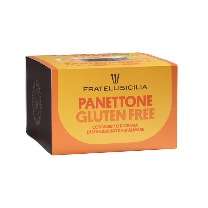 Fratelli Sicilia - Panettone Senza Glutine al mandarino con crema al mandarino g 625