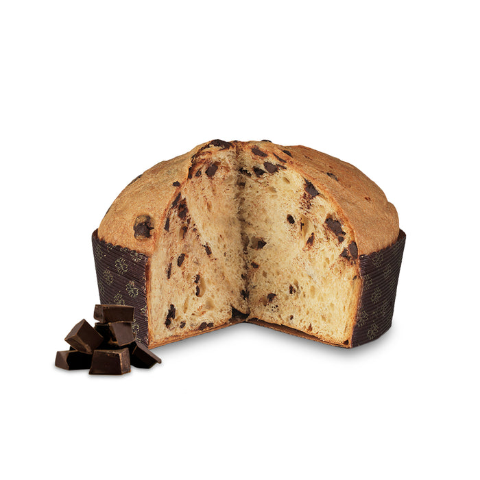 Fratelli Sicilia - Panettone Vegano con Olio EVO e Cubi di Cioccolato g 500