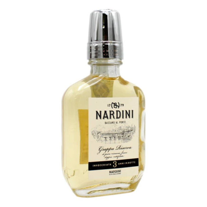 Distilleria Nardini - Bottiglia Tascabile Grappa Riserva 3 anni Nardini cl 10