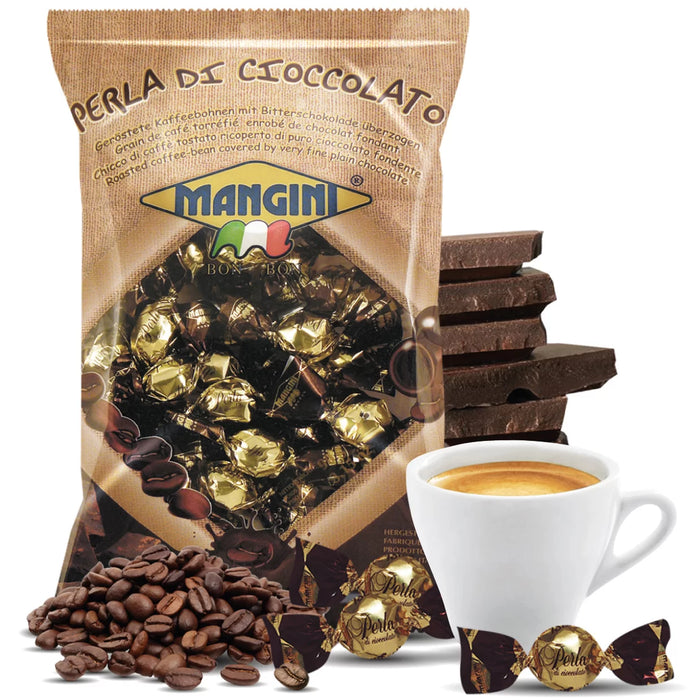 Mangini - Perla di Cioccolato con Chicco di Caffè Ricoperto kg 1