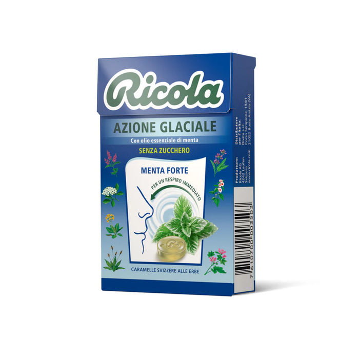 Ricola - Ricola Azione Glaciale astuccio da g 50 | Senza Zucchero