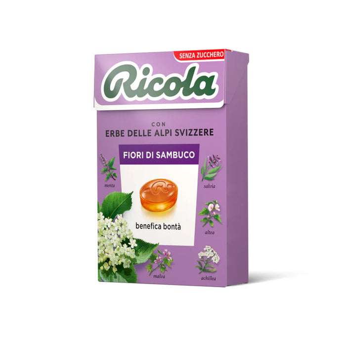 Ricola - Ricola Fiori di Sambuco Astuccio da g 50 | Senza Zucchero