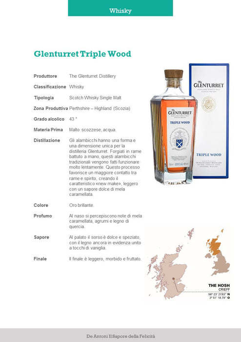 The Glenturret Distillery - Whisky Triple Wood cl 70 in astuccio