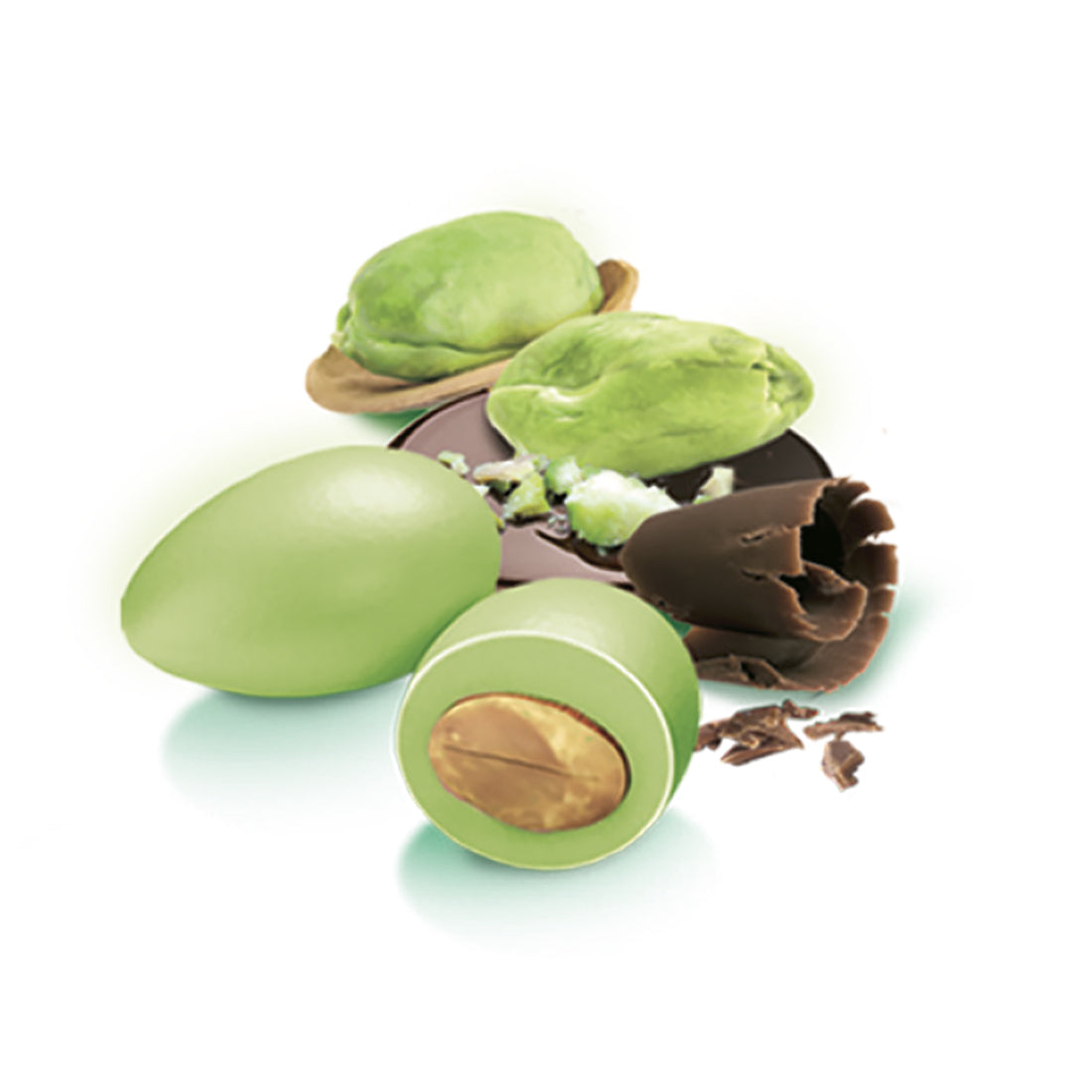 Confetti Verde Chiaro Papa Dragees Ciocco Pistacchio Dolceamaro g 500 —  Dolce Pausa store